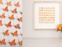 idee Picture with 3D Butterflies